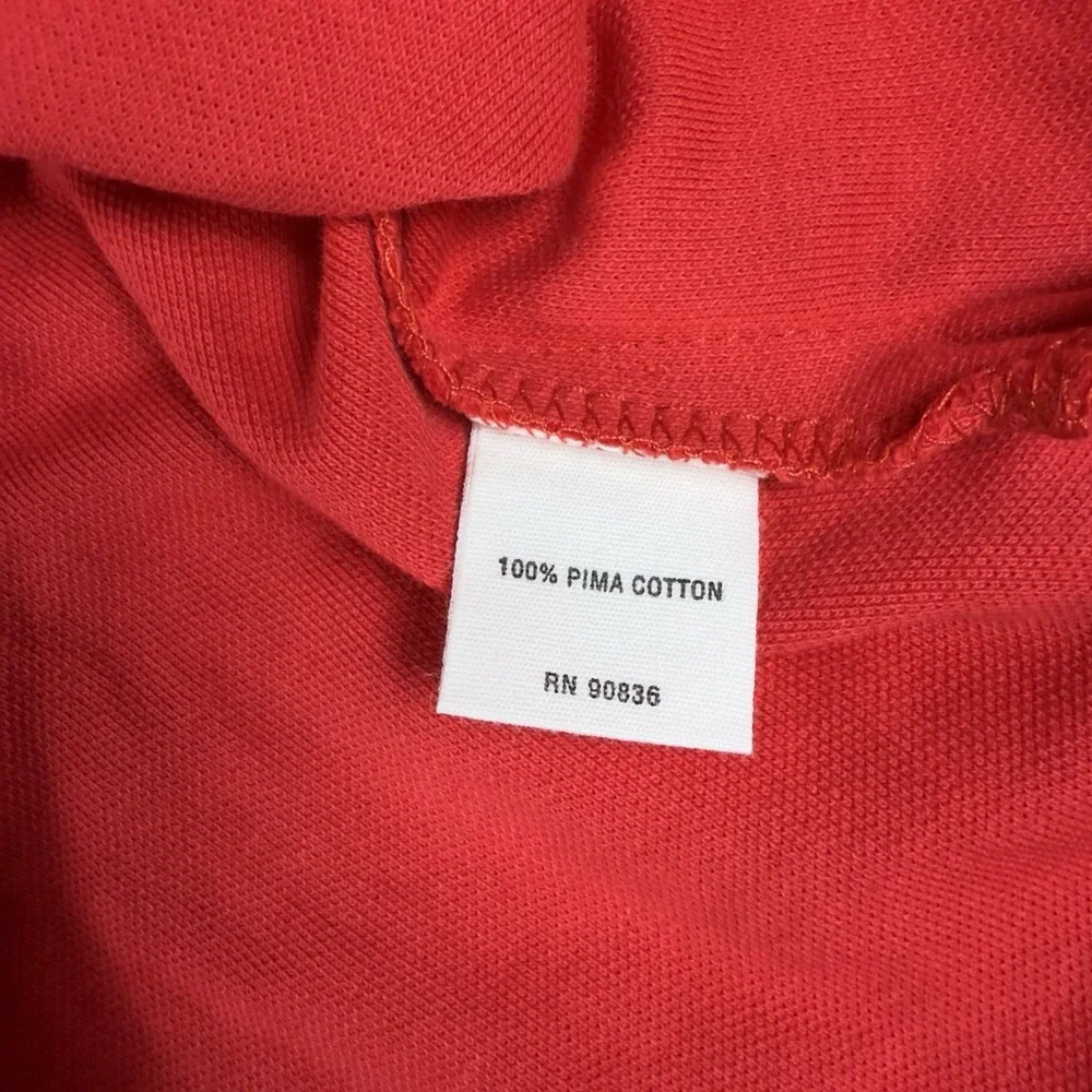 NWT San Francisco 49ers Usher Men's Red Polo Size XL 100% Pima‎ Cotton